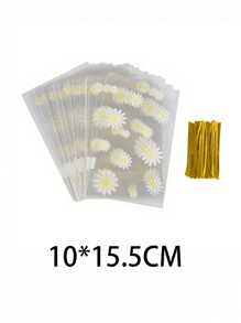 50 件雏菊花糖果袋 - 透明饼干烘焙包装袋 - 婚礼、生日、派对礼物 - 包装用品、DIY 礼品包装用品、派对用品、节日用品 - 彩色 - 查看 10