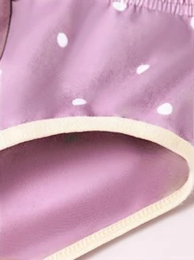 4pcs Pack Tween Girl Cartoon Girl & Stripe Printed Cute Bikini Panties