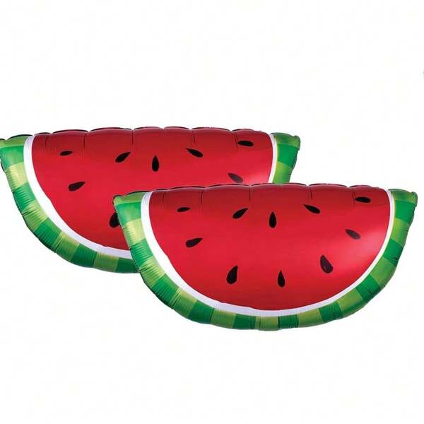 2 piezas Globos grandes con forma de frutas, decoraciones para fiesta de cumpleaños (Sandía)