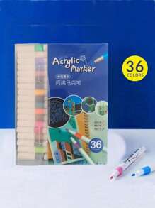80 pièces/60 pièces/48 pièces/36 pièces/24 pièces/12 pièces Stylos marqueurs acryliques, stylos de graffiti pour l'artisanat, set de marqueurs aquarelle colorés, crayons de couleur opaques et imperméables à grande capacité. Excellent cadeau pour les étudiants, parfait pour offrir, cadeau d'Halloween, de Noël, pour la fête des mères, pour la rentrée scolaire, fournitures scolaires