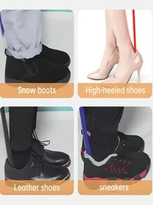 1 Piece / Long Handle Shoe Horn, Shoe Helper, Easy Shoe Access Tool, Plastic Shoe Spoon, Boot Horn, Dressing Aid Stick / Reduces Bending, Smooth Glide Surface, Durable Plastic Construction, Hanging Loop For Easy Storage / For Everyday Shoe Wearing, Putting On Boots, Travel Use / For Adults, Seniors, Individuals With Back Issues, People With Limited Mobility, All Shoe Wearers