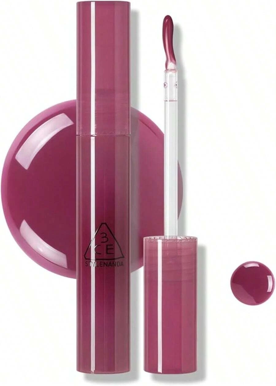 3CE Son bóng dạng gel Drop Glow 3,8g/0,13oz – Độ bóng cao, Dưỡng ẩm, Nhẹ, Lâu trôi, Không dính, Dưỡng ẩm, Làm mịn – Trẻ trung, Táo sống, Cuối tuần, Thiết yếu, Gọn gàng, Nhẹ nhàng hơn, Làm dịu, Nhút nhát, Rất chắc chắn, Wonder – Sử dụng hàng ngày, Dễ thoa, 10 màu - Thắc mắc - Xem 1