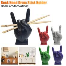 Creative Rock Hand Drum Stick Stand Drumstick Display Stand Rack Mallet Drumstick Bracket Home Decoration Funny Gift For Drummer - 黑色 - 查看 2