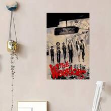 Framed  Modern Abstract  Canvas Art Print, , Versatile Wall Art Poster For Living Room, Bedroom, Office, And Cafe Decor - The Warriors Movie Theme