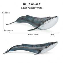 Large Realistic Solid PVC Plastic Ocean Animal Models - Shark, Prehistoric Sea Creatures, Megalodon, Whales Figurines, Decorations, Toys, Holiday Gifts - Multicolor - View 7