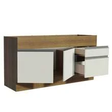 MADESA Baker's Racks - Brown and White - View 4