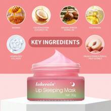 Lip Mask Jelly Peach Lip Sleeping Collagen Mask Hydrated Pink Lip Repair Nourish Protect Volumizes Dry And Chapped Lips Care Products