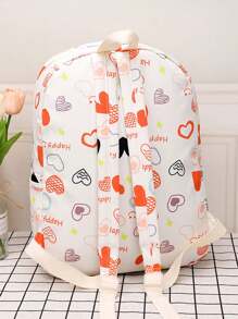 Stylish Student Girl Floral Print Backpack, Summer - Multicolor - View 5