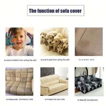 Christmas [US Local Warehouse] 1pc High-End Elegant Minimalist Marble Texture Sofa Cover, Luxurious Refined Living, Fashionable Graceful, Refresh Home Decor, Protect Furniture, Stretchy Fabric & Ruffled Skirt Design, Suitable For Home, Hotel, Meeting Room, Apartment, Party, Restaurant, Cafe, All Seasons [US Local Warehouse, Fast Delivery]Home Decor Gift For New Year