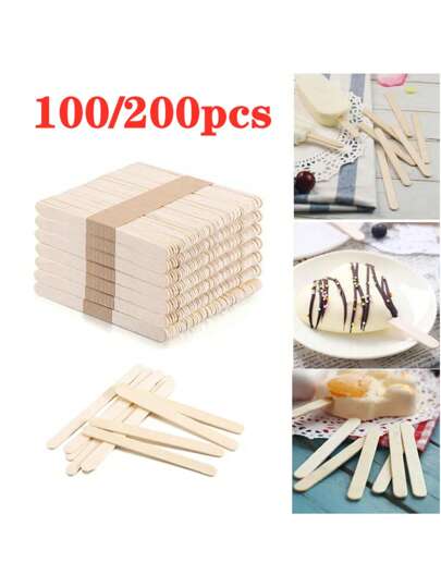 300/200 st träglasspinnar - Naturliga träglasspinnar för hobbyändamål. Dessa glasspinnar kan användas för att göra glass, isbitar, klubbor och kakor. Det finns även vaxpinnar, gör-det-själv-träpinnar, träpluggar, tungspataler, glasspinnar och glasstillbehör.