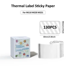 Etiquetas Térmicas Impressora M110 - Papel Adesivo Multiuso, Resistente, À prova d'água, Rolos de Autocolantes para Envios, Inventário, Preços no Varejo, Marcas de Pequenas Empresas, Acabamento Fosco/Brilhante