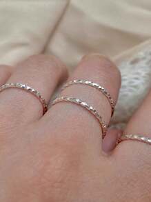 BALMORA 1 pièce de bijou anneau en argent sterling S925 à motif géométrique gaufré, cadeau de mode pour femme à porter au quotidien