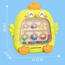 1 件彩色小鸡数字迷宫玩具，精细运动技能开发板，适合 3-5 岁男孩和女孩的学习和教育生日礼物