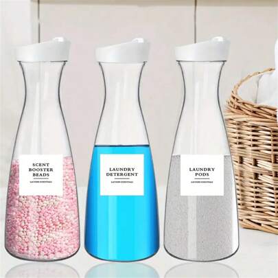 1 st förvaringslåda för tvätt, kapacitet 1000/1500 ml, kan användas för att separera tvättmedel, sköljmedel, doft, tvättkapslar etc.