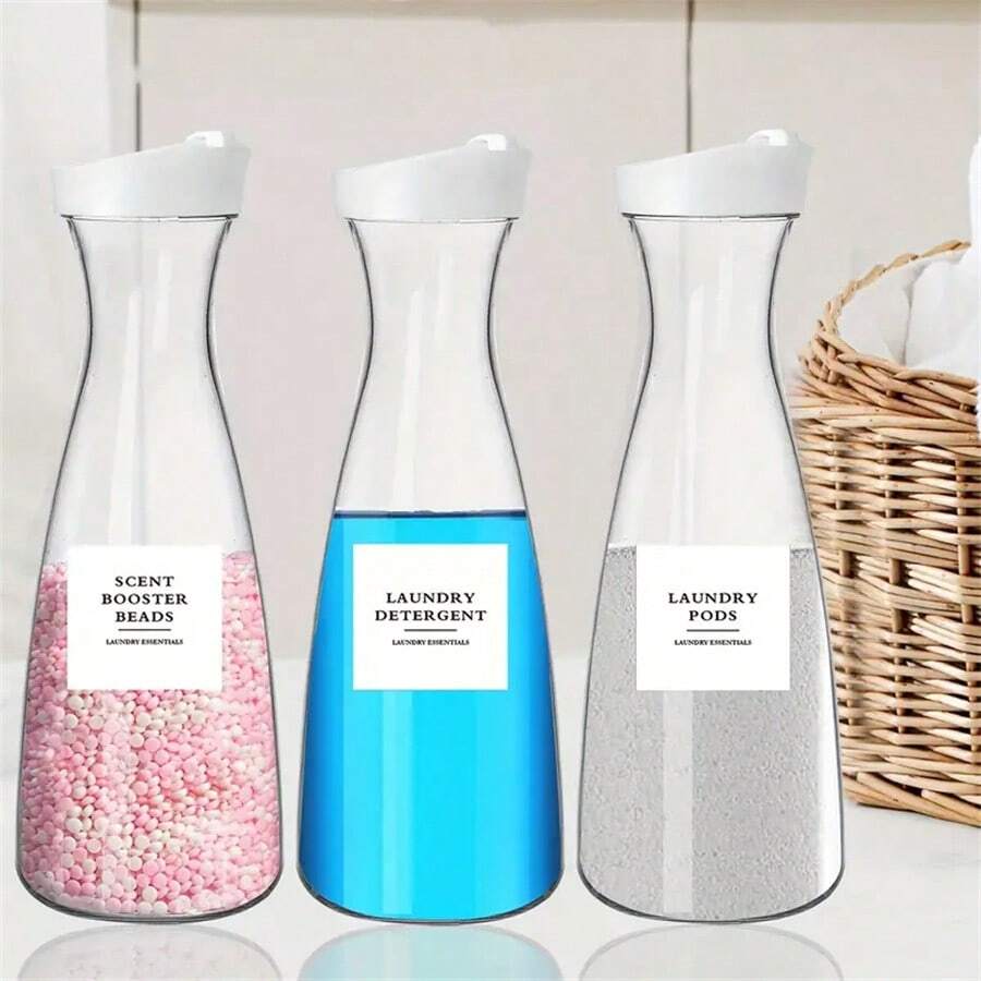 1pc Laundry Storage Box, Capacity 1000/1500ml, Can Be Used To Separate Laundry Detergent, Fabric Softener, Fragrance, Laundry Pods, Etc.