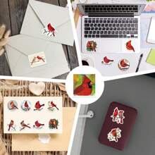 56pcs Cardinal Graffiti Stickers For Decorative Phone Case Water Cup Diary Computer Helmet Waterproof Sticker - Multicolor - View 8