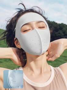 1pc Outdoor Sports Cycling Breathable Full Face Mask, Fashion Design - Multicolor - View 9