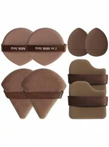 Full Set Makeup Puff Set | Triangle Puff + Mini Puff + Cushion Puff. Precise Application, Perfect Coverage | Essential For Beginners | Perfect Gift For Beginners/Her. 4/8/16/24pcs - Multicolor - View 14