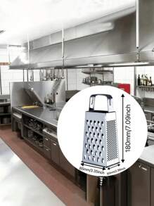 1pc Stainless Steel Multi-Sided Shredder Easily Shreds For Carrots, Cucumbers, Potatoes, Garlic, Etc. Multifunctional Stainless Steel Vegetable And Fruit Peeler. Stainless Steel Sharpening Tool - Cheese Shredder - Kitchen Grinder - Multi-Sided Shredder - Paper Shredder - Kitchen Utensils - Stainless Steel Kitchenware - Cheese Shredder - Grating Tool - Must-Have Kitchen Tools