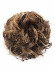 Messy Synthetic Hair Bun Scrunchy Donut Wavy Updo Elastic Scrunchie Hair Pieces Black Brown Pink Blue Purple Red Hairpiece Easy Bun Updos For Girls Daily Party Cosplay - Multicolor - View 12