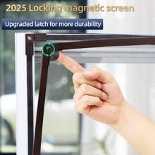 (全套)可定制（DIY）磁性蚊帐磁性防虫纱窗钢铝木窗户网磁铁震动