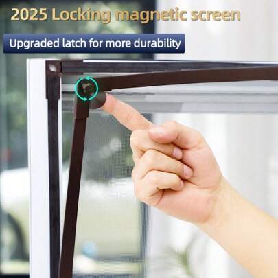 (Full Set)Can Be Tailored (DIY) Magnetic Mosquito Net Magnetic Insect Screen Steel Aluminum Wood Window Mesh Magnet Jaring