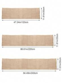 1 pièce Chemin de table en toile de jute, chemin de table de mariage en lin rustique, décoration de table en lin tissé rectangulaire rustique pour les fêtes forestières et les pique-niques, décoration de Noël, décoration d'Halloween, rouleau en jute de style campagnard vintage pour la décoration de la maison, baby shower, shower de mariage, décoration de fête d'anniversaire, décoration de mariage