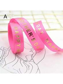 1 Rolle, 5 Yard Muttertagsband Glücklicher Muttertag blau, weiß & rosa Band zum Geschenkeverpacken, Muttertag, Valentinstag, Party Geschenke, Bänder für Blumensträuße, Bastelbedarf, Stoffe, selbstgemachte Hochzeitsbouquets Material, Geschenkverpackungsmaterialien