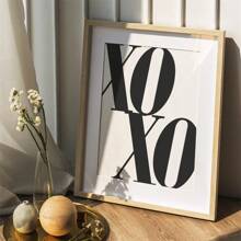 Tranh treo tường đơn sắc XO, in câu nói của người nổi tiếng, phong cách retro, poster hiện đại đen trắng, tranh treo tường, tranh in retro, poster in, nghệ thuật retro, tranh trang trí nhà cửa, thích hợp trang trí phòng khách, phòng ngủ, poster sáng tạo không khung. - Nhiều màu - Xem 13