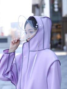 Unisex Outdoor Sports Raincoat, Suitable For Daily Wear - Purple - View 4