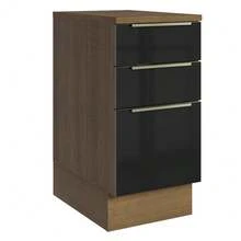 Madesa Lux 40cm Kitchen Base Cabinet With Countertop - 咖啡棕 - 查看 1