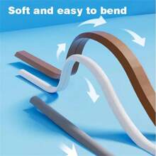 1pc 39.37inch/118.11inch Self-Adhesive PVC Cable Management Tube, Invisible Floor Wire Cover For Desk, Wall & Floor Installation, Home Decor Cable Concealment Channel