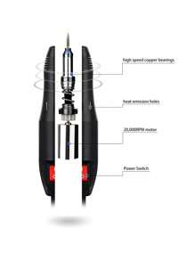 Electric Nail Grinder, Gel Cuticle Remover, Professional Nail Drill Kit, Nail File, Polishing Tools - EU C Type Plug(220-240V) - View 3