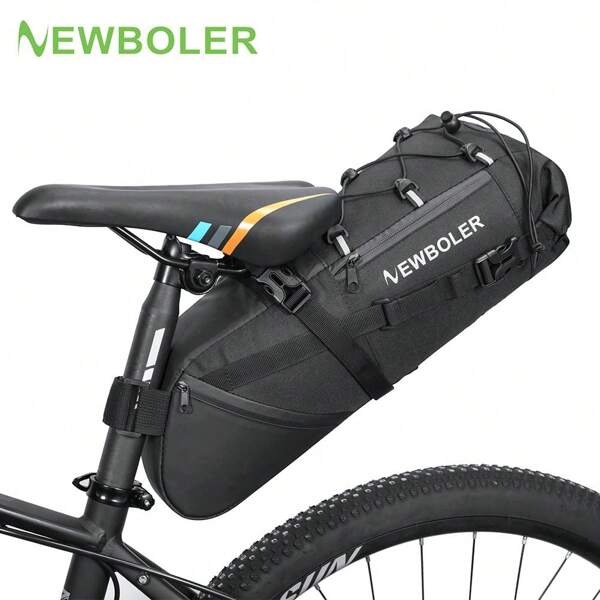 NEWBOLER 10L Large Capacity Bike Saddle Bag MTB Road Bicycle Bag Bicycle Accessories