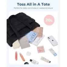 男女通用涤纶羽绒健身包超大号旅行购物手提包带拉链封口时尚字母图案女士和男士