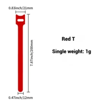 20pcs Color Multi Functional Hook And Loop Cable, Earphone Cable, Charging Data Cable, Storage Collection Cable, Ethernet Cable Binding Cable, Gardening Organizing Cable Tie