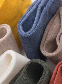 3/5/10 Cute Cartoon Bear Casual Low Rise Socks For Women - Random Color Pattern - Multicolor - View 8