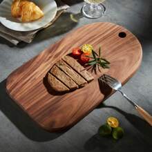 1 Piece Hanging Wooden Cutting Board - Acacia Wood Cutting Blocks, Perfect For Families, Restaurants, Fruits, Vegetables, Cooked Outdoor Picnics, Parties And Holidays Such As Christmas, Valentine's Day And Mother's Day