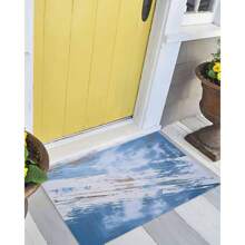 Front Door Mat Blue Oil Painting Abstract Art Painting Doormat Absorbent Dirt Resist Welcome Door Mats Non-Slip 18x30 Inch Floor Mat Low Profile Entryway Mats For Home Indoor Outdoor Doormat 30 X 18 Inch Valentine's Day Welcome  Door Mat Red  Non-Slip Rug For Indoor Outdoor Home Bathroom Decor - default - View 5