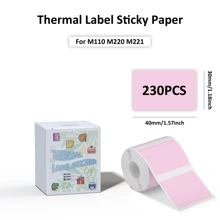 Etiquetas Térmicas Impressora M110 - Papel Adesivo Multiuso, Resistente, À prova d'água, Rolos de Autocolantes para Envios, Inventário, Preços no Varejo, Marcas de Pequenas Empresas, Acabamento Fosco/Brilhante