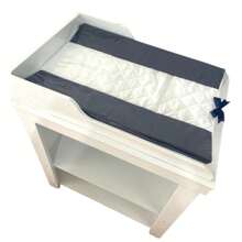 Anatomical Baby Changing Table Dresser Plastic Cover Luxury P - Xanh và trắng - Xem 1