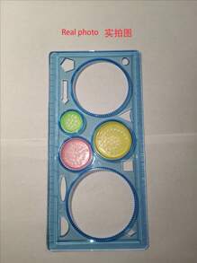 Cute Geometric Spirograph Drawing Set, Artistic Handcraft, Scrapbook Supplies, Creative Drawing Toy, Magic Drawing Stationery, Magic Ruler Template Set, Various Drawing Rulers, Classic Magic Patterns, Birthday Gift, Reward Gift (Random Color)