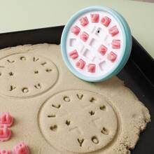 1 Set Of 26 Alphabet & Number Flexible Letter Stamp Mold, DIY Clay Polymer Shaping & Decorative Tool - White - View 6