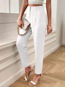 Pantalones Simples Blancos - Blanco - Ver 3