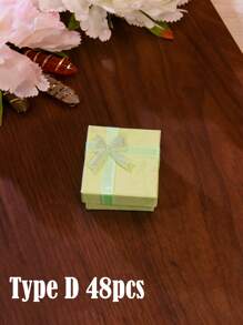 12/6/10/12/24/48pcs 4X4cm/1.57X1.57inch Valentine's Day Elegant Jewelry Gift Box With Compartments For Necklaces Small Pocket Gifts Earrings And Rings Birthdays Anniversaries Mother's Day Gift Box Jewelry Small Business Supplies Jewelry Packaging Box Perfect For Gifting And Storage - Multicolor - View 25