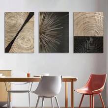 1pc /3PCS Wall Arts Posters Optional Frame Abstract Luxury Wall Art Canvas Posters Gold Black Surround Canvas Painting Living Room Nordic Decoration Painting Home Decoration Frameless/Framed Canvas Art ,Wall Art With Frame