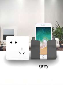 1 pièce Support mural pour téléphone portable sans perçage, boîte de rangement multifonction créative pour télécommande, support de chargement mural pour téléphone portable, support de chargement et de rangement de chevet, produits ménagers