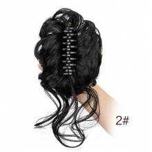 LYSW Messy Bun Hairpieces, Fluffy & Natural Looking Scrunchie With Hair Claw Clip, Extra Volume, Instant Hairstyle, Women Hair Accessories HA2729,Claw Clips,Hair Jaw Clip,Hair Clutch, Casual Fall Winter Hair Clip For Vacation Outfits Woman Flower Hair Clip - Multicolor - View 7