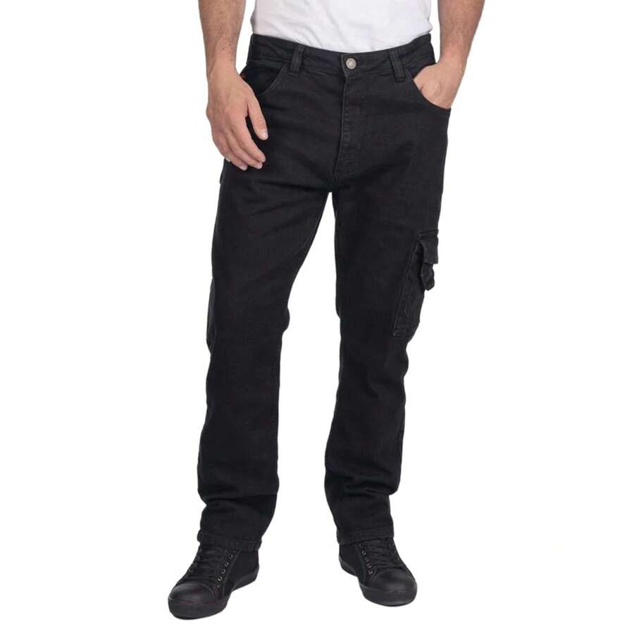 Lee Cooper Mens Denim Stretch Jeans (Black) - Black - View 1