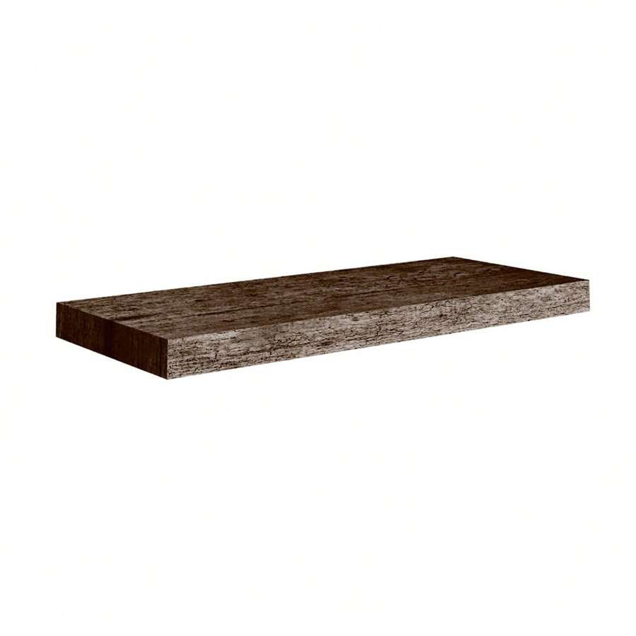 Wall Shelves In 3 Different Sizes. Decorative Floating Wooden Shelf With Invisible Mounting, For Bedroom, Kitchen, Bathroom, And Office. - Brown - View 1